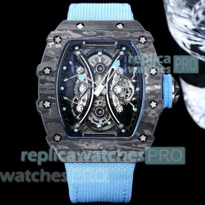 Swiss Clone Richard Mille RM53-01 Pablo Mac Donough Carbon Fiber TPT Watches